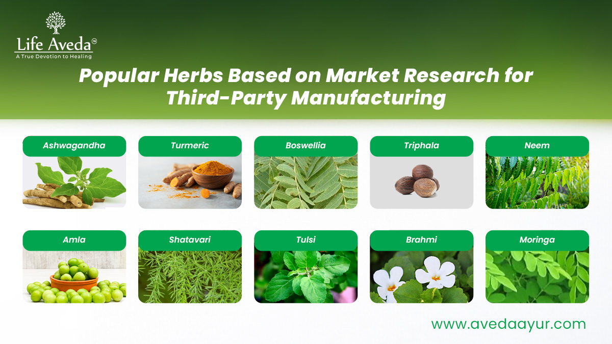 Popular Herbs Based on Market Research for Third-Party Manufacturing
