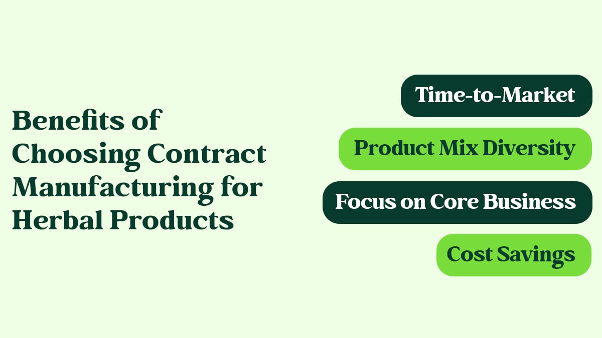 Benefits of Contract Manufacturing for Herbal Products