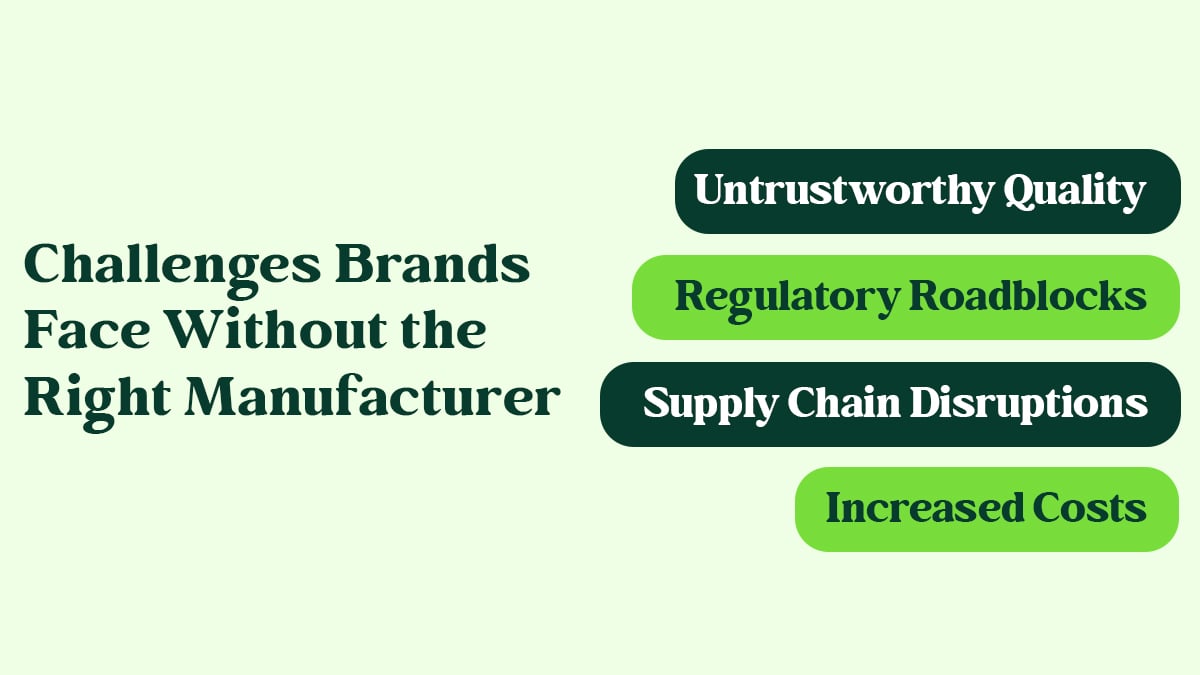 Challenges Without the Right Manufacturer