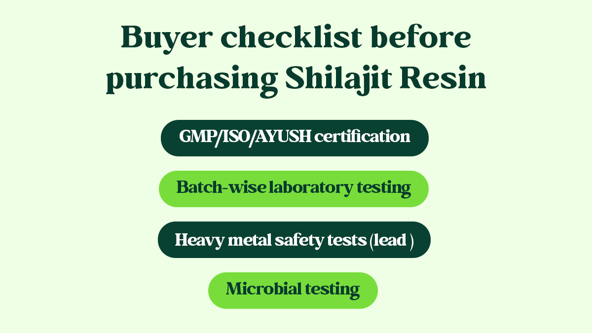 Buyer checklist