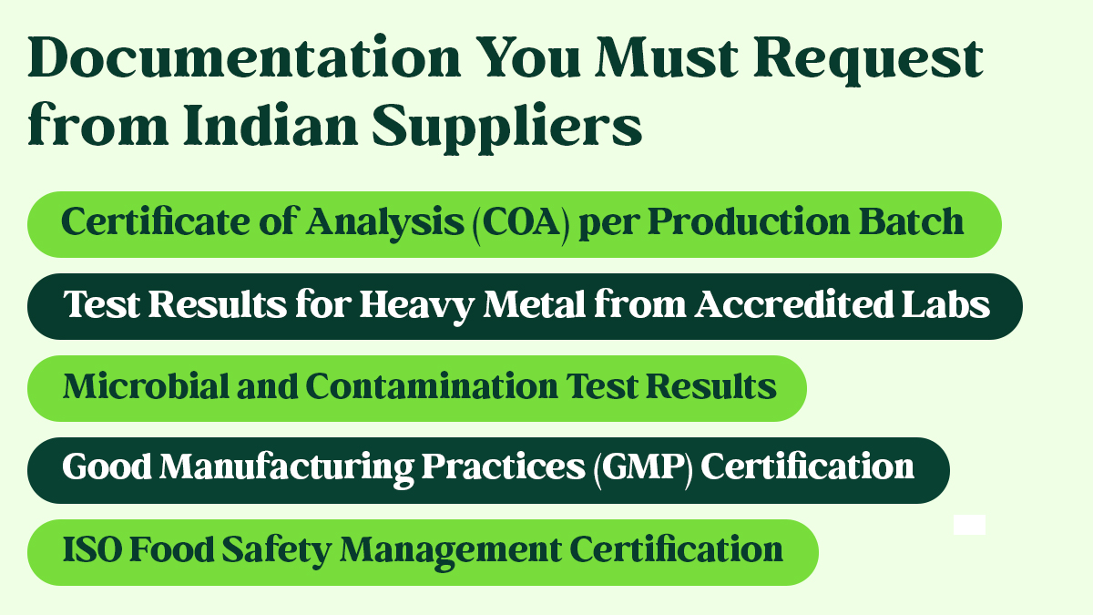 Indian Suppliers