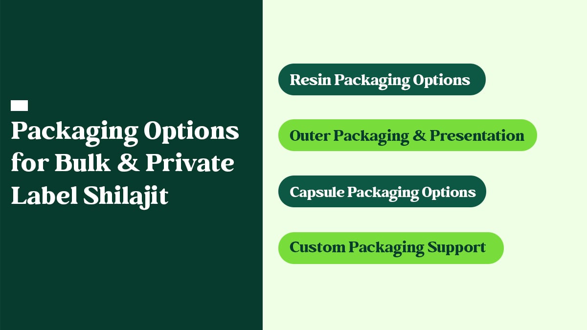 Bulk & Private Label Shilajit