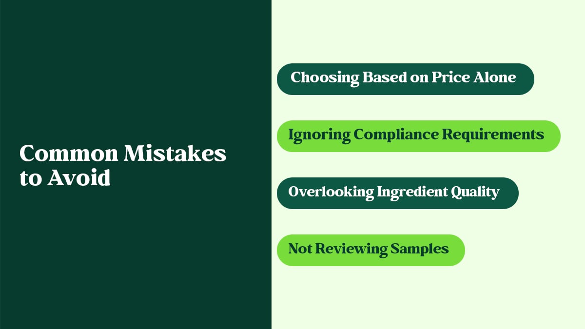 Mistakes to Avoid