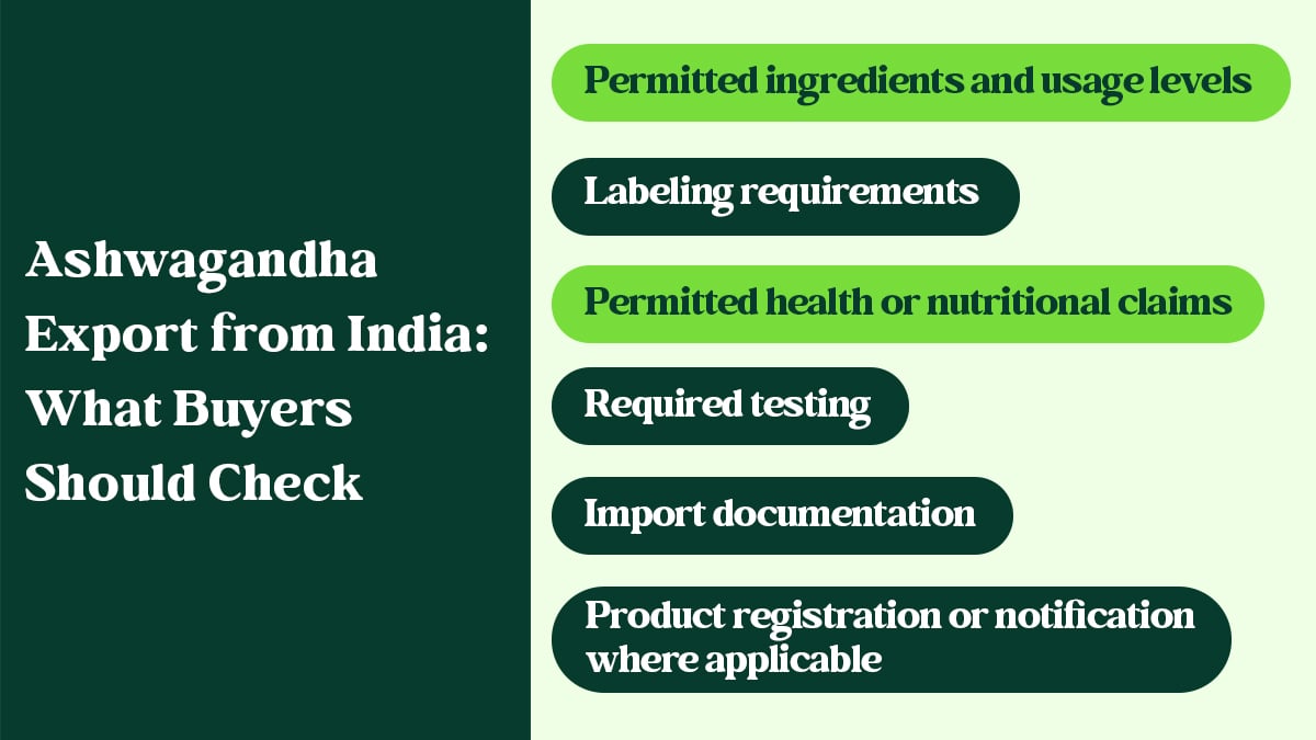 Ashwagandha Export from India