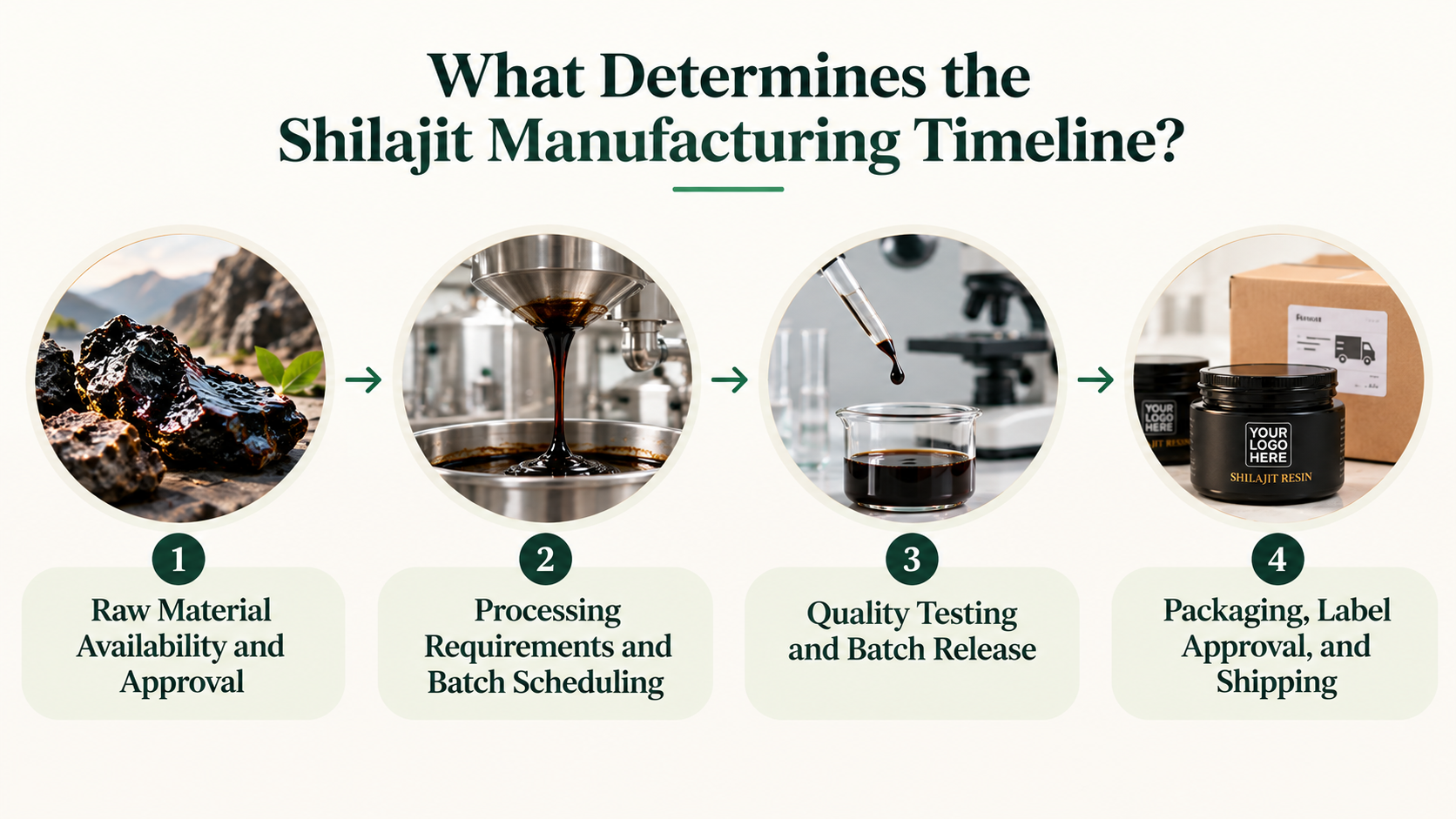 Shilajit Manufacturing Timeline