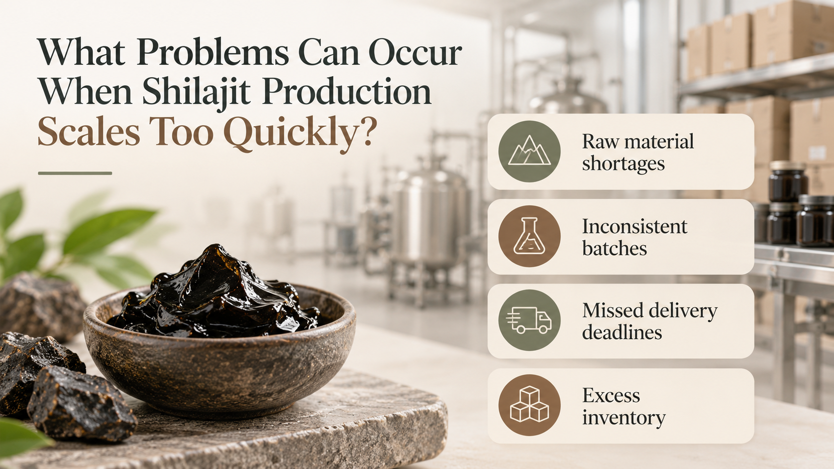 Shilajit Production Scales